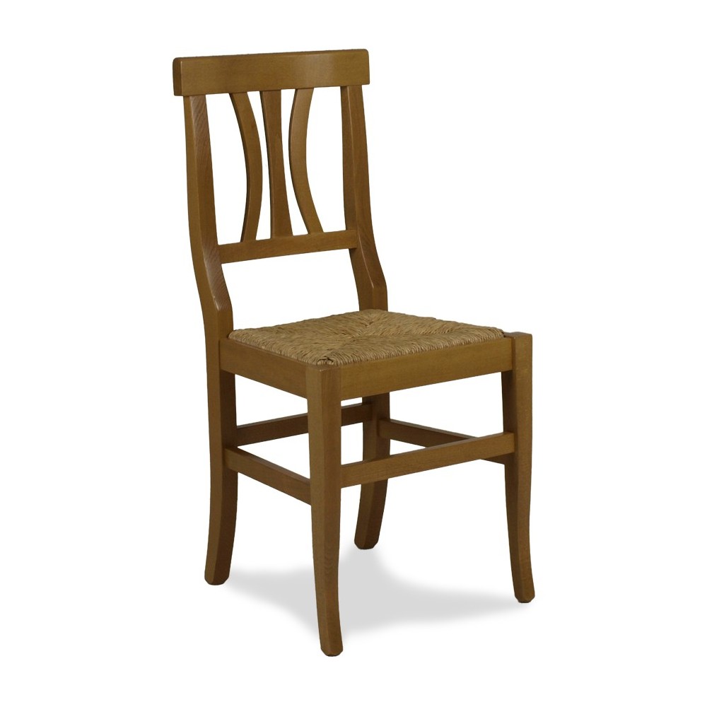 sedia sedie rustica legno massello arte povera casa ristorante ciliegio 