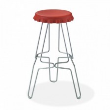 Sgabello a forma di tappo con struttura fissa