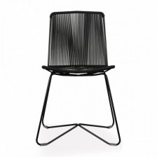 Sedia vintage con struttura in acciaio